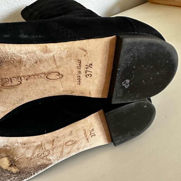 Oscar de la renta - black suede knee high boots size 7 1/2 - Picture 8 of 14